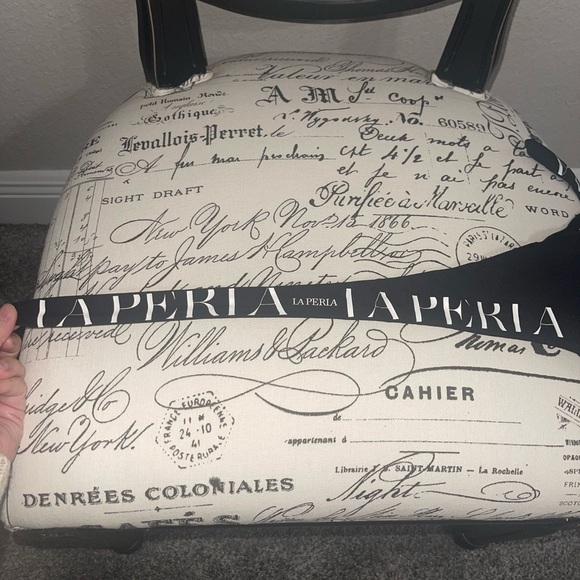 LA PERLA Balconette Bikini Black White Logo Strap Halter Light Padding Underwire - Picture 5 of 10